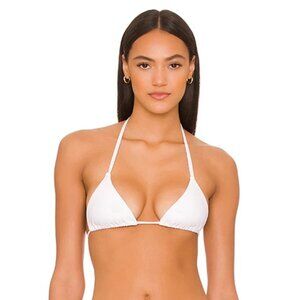SUPERDOWN Pamela White Bikini Top